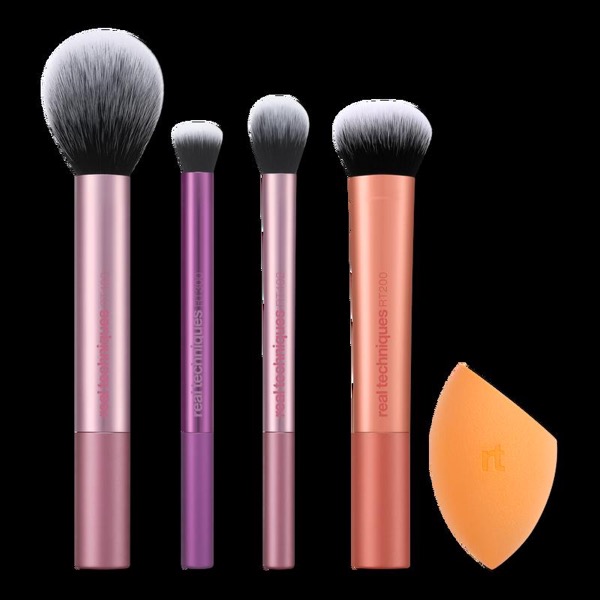 Real Techniques Everyday Essentials (set de 4 brochas + esponja)